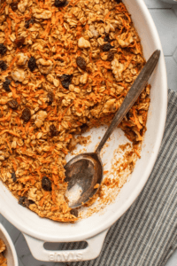 Carrot Cake style baked Oats